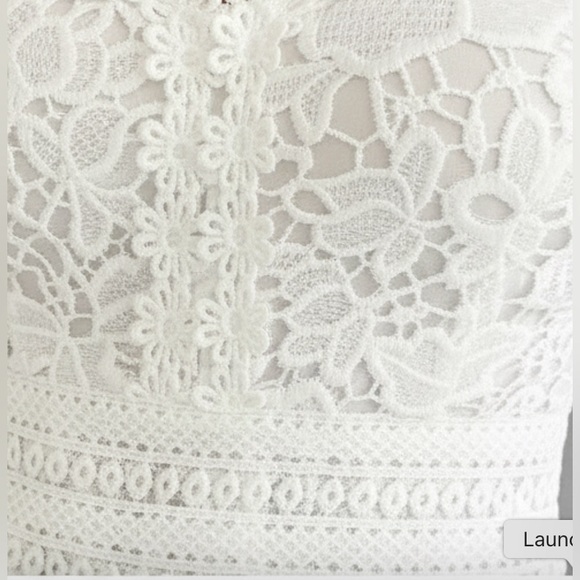 White Guipure Lace Cami Top - Picture 11 of 11